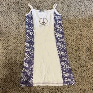Key West Purple and White Kids Casual Dress